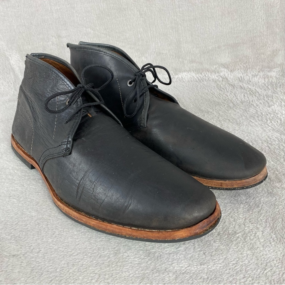 Timberland Men's Wodehouse Chukka Boots Size 12 Distress Leather Black Shoes